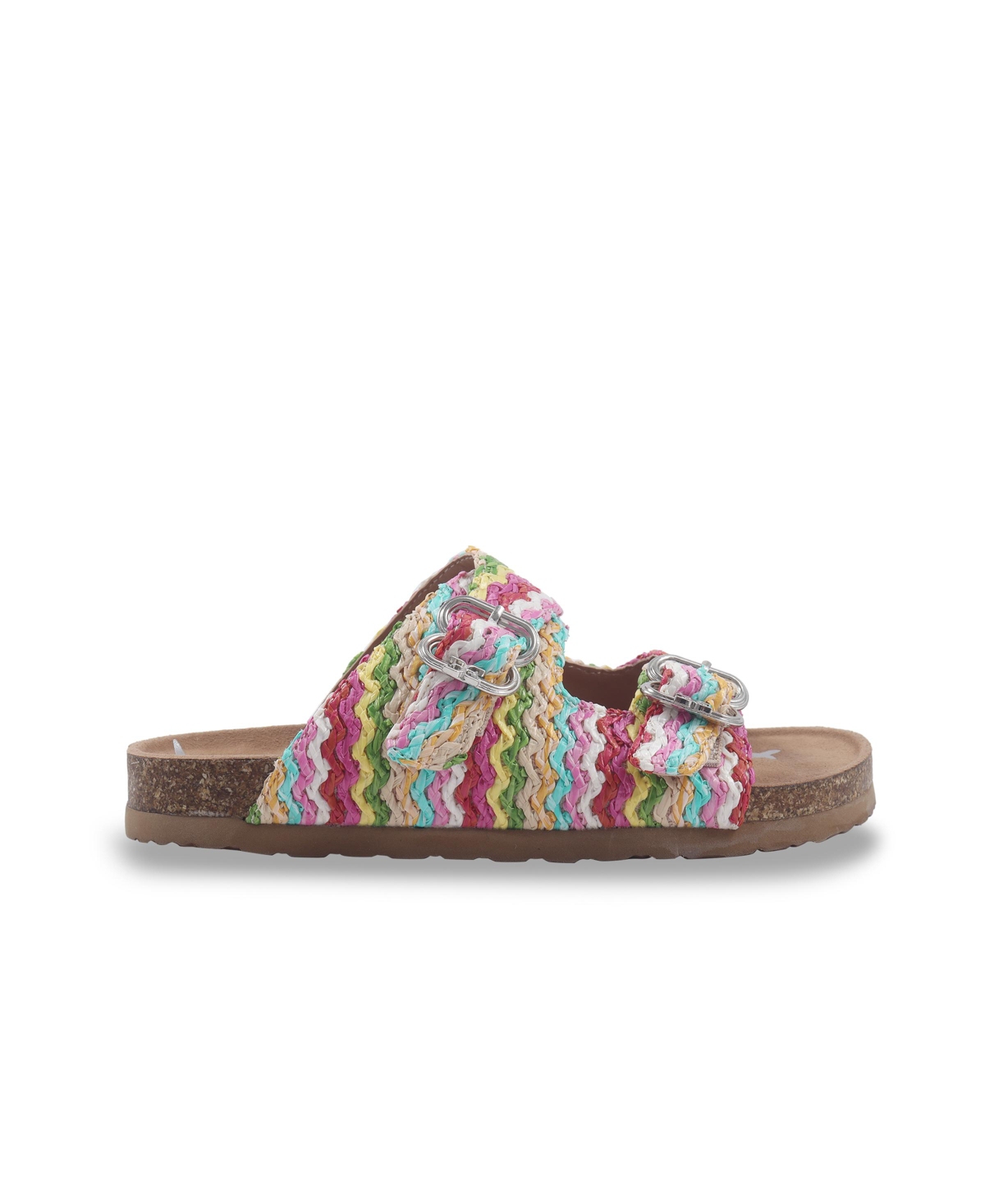 Shop Sam Edelman Little And Big Girls Kenzie Silas Double-strap Sandals In Pink Multi
