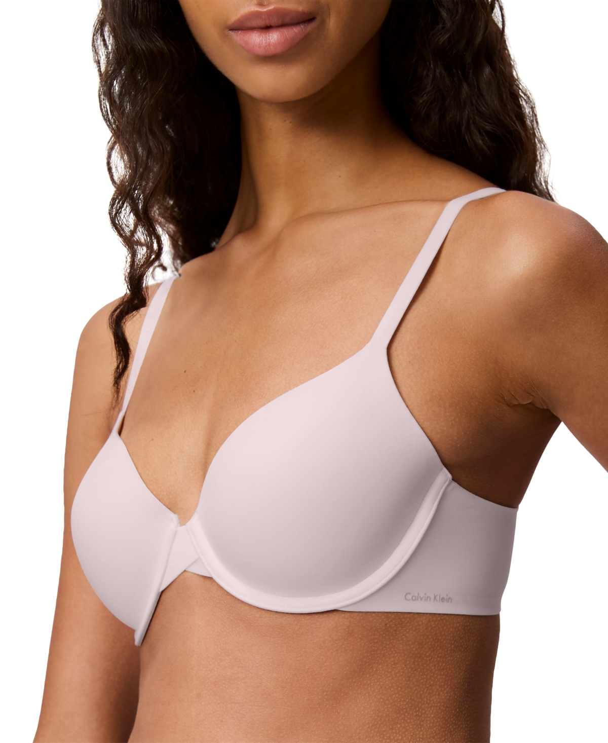 Women's Calvin Klein Perfectly Fit Lightly Lined Full Coverage T-Shirt Bra F3837 - Light pastel Red