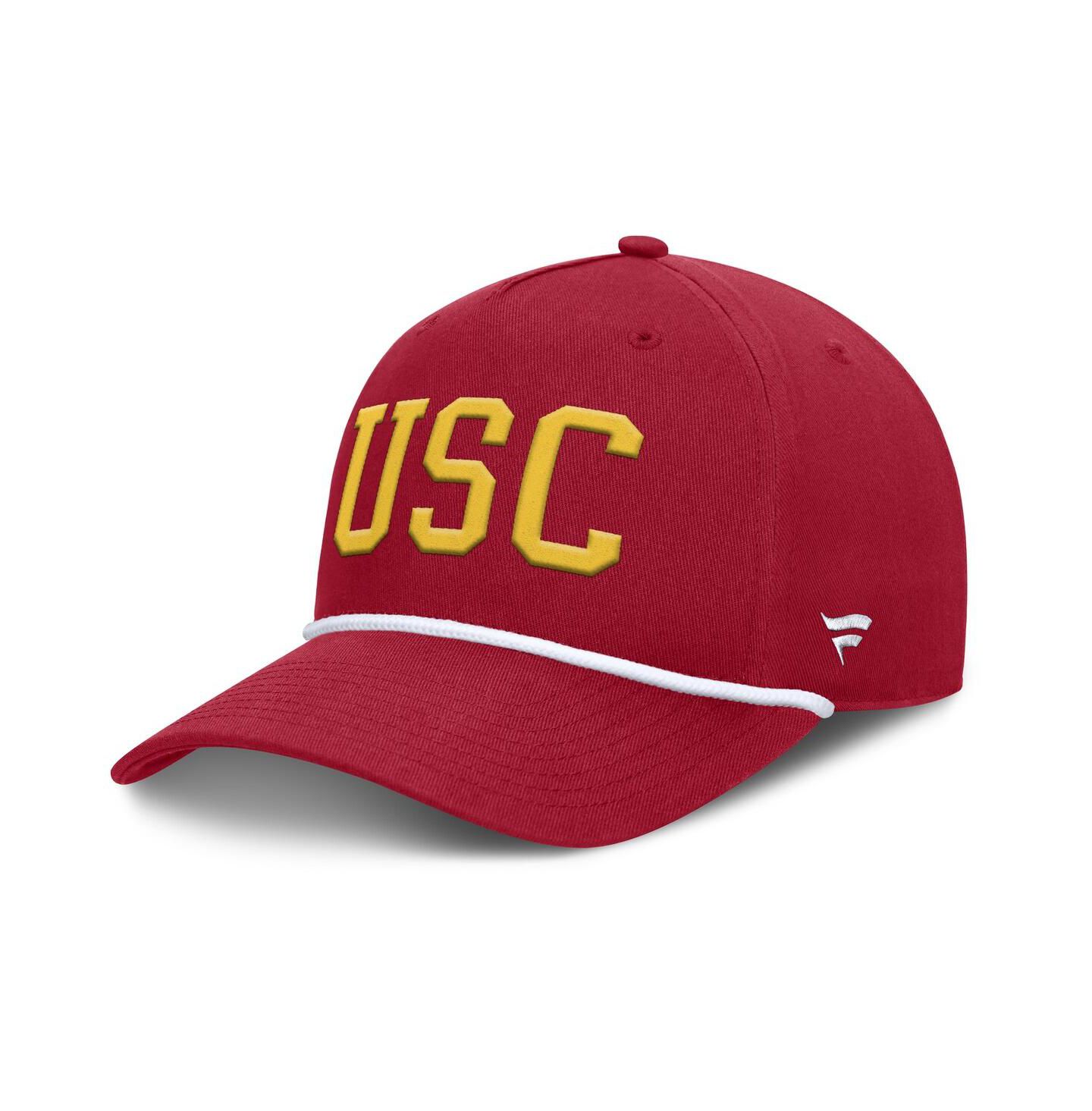 Мужская кепка Fanatics Cardinal USC Trojans Foul Ball Rope Adjustable Hat — фото 1