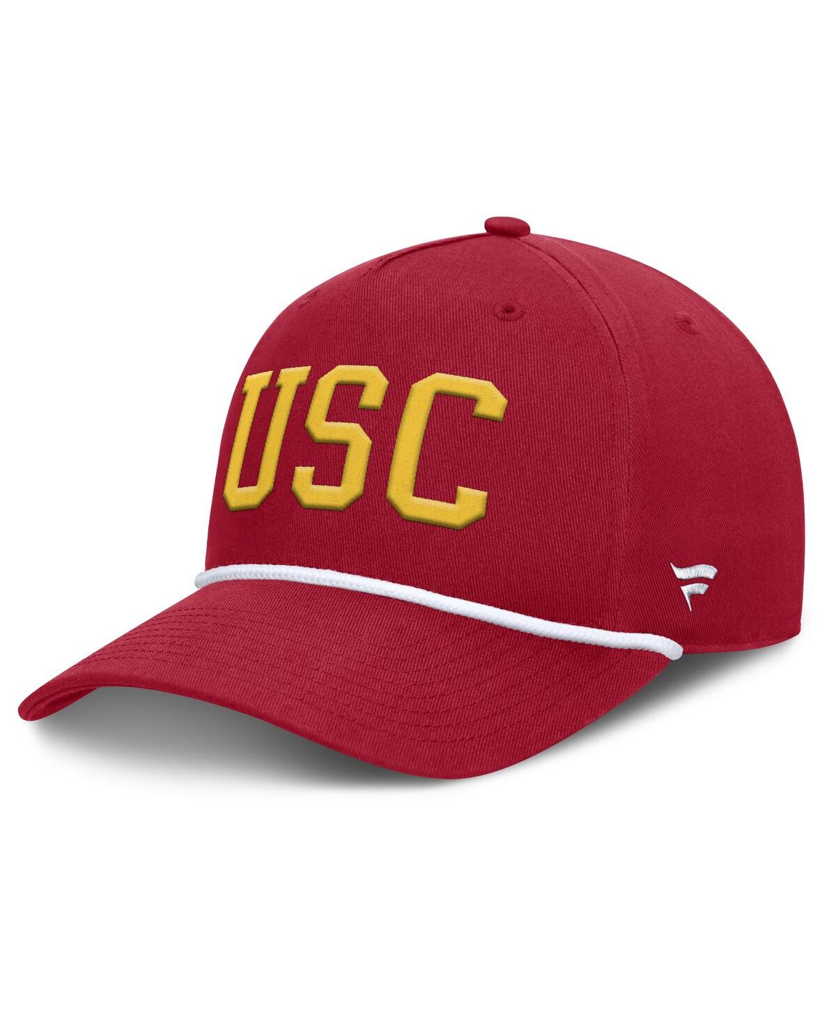 Fanatics Men's Cardinal Usc Trojans Foul Ball Rope Adjustable Hat In Cardinal