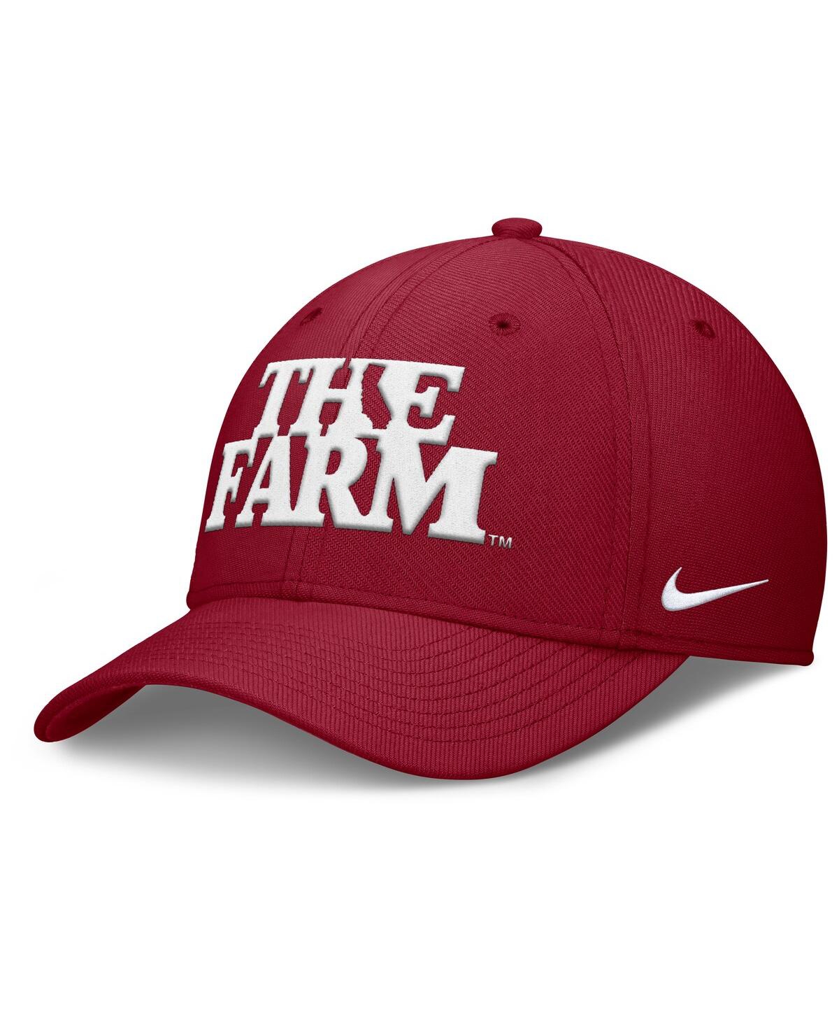Nike Men's Cardinal Stanford Cardinal Local Swoosh Flex Hat In Cardinal