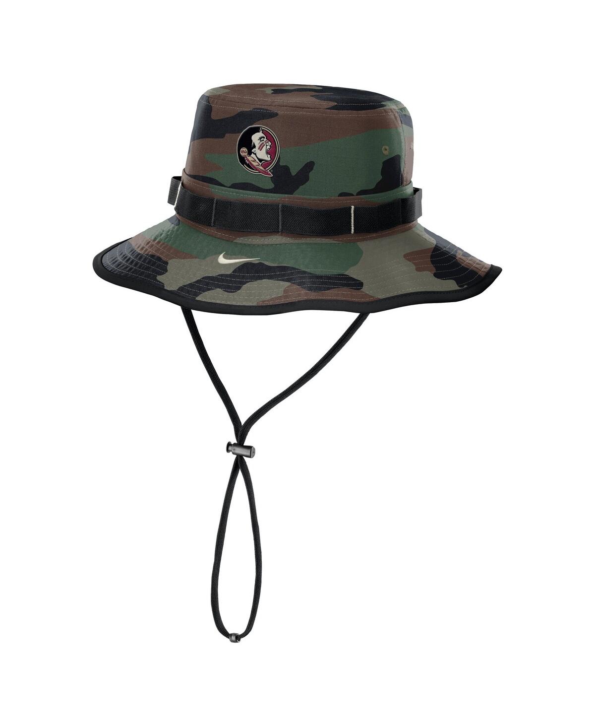 Nike Men's Camo Florida State Seminoles 2024 Military Appreciation Apex Bucket Hat In Camo