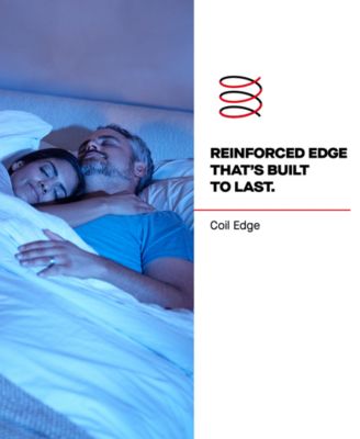 Posturepedic Hybrid Edelston 12" Medium Tight Top Mattress Set - Queen Split