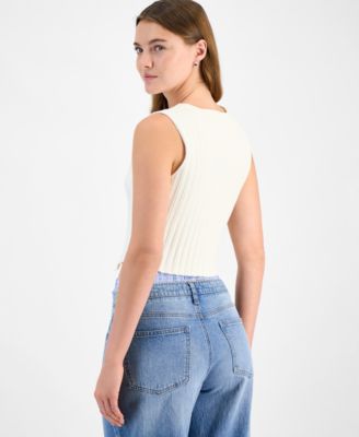 Women's Rib-Knit Sweater Vest, Exclusively at Macy's