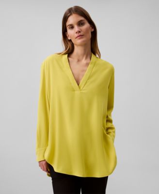 Calvin Klein - Women's Relaxed V-Neck Popover Tunic
