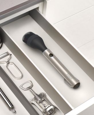 GrillOut 14" BBQ Silicone Basting Brush with Retractable Head