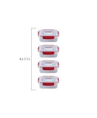 Nest Lock 8-Piece Rectangular Food Storage Container Set
