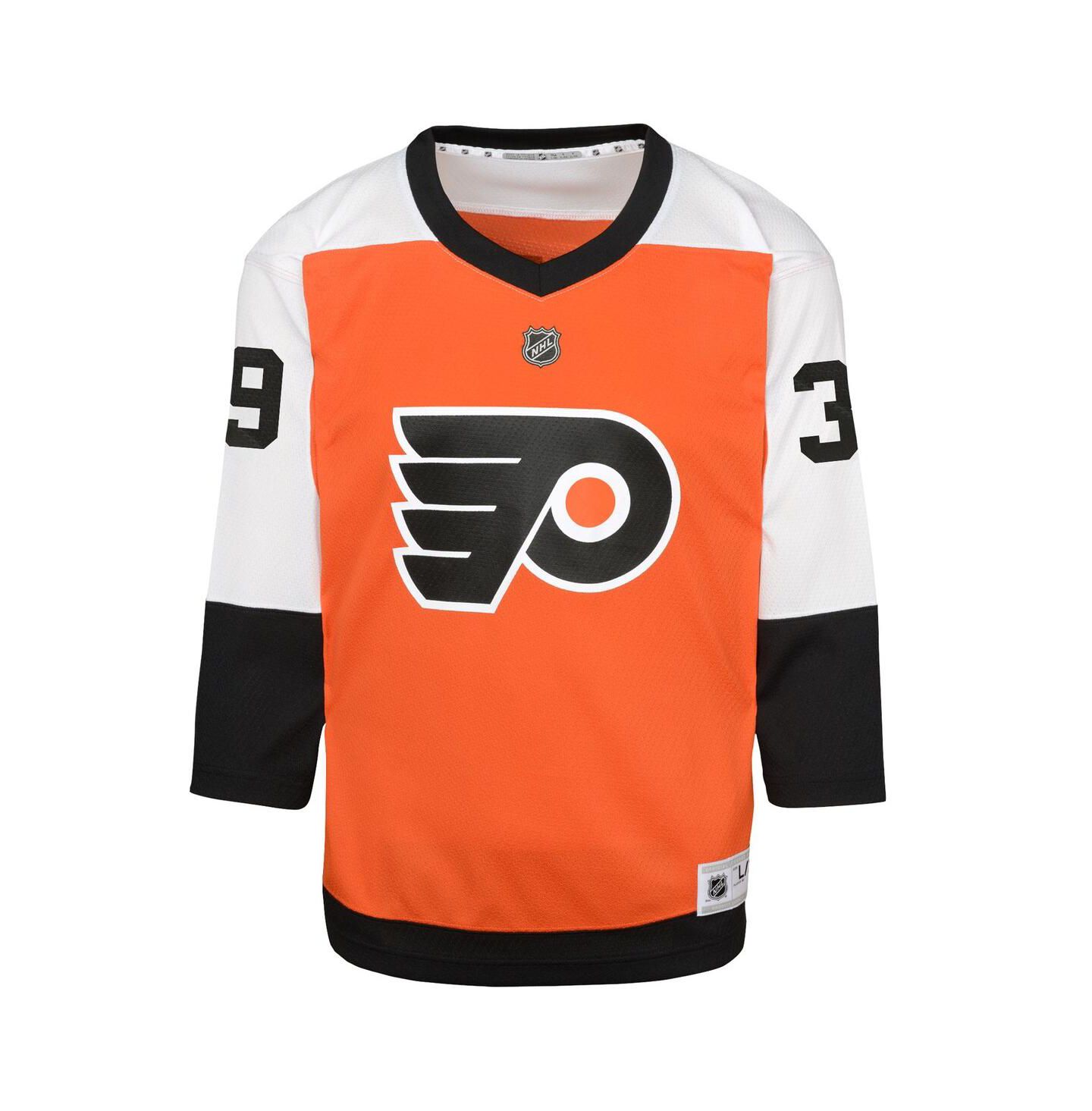 Детский топ Outerstuff Matvei Michkov Orange Philadelphia Flyers Home Replica Player Jersey — фото 3