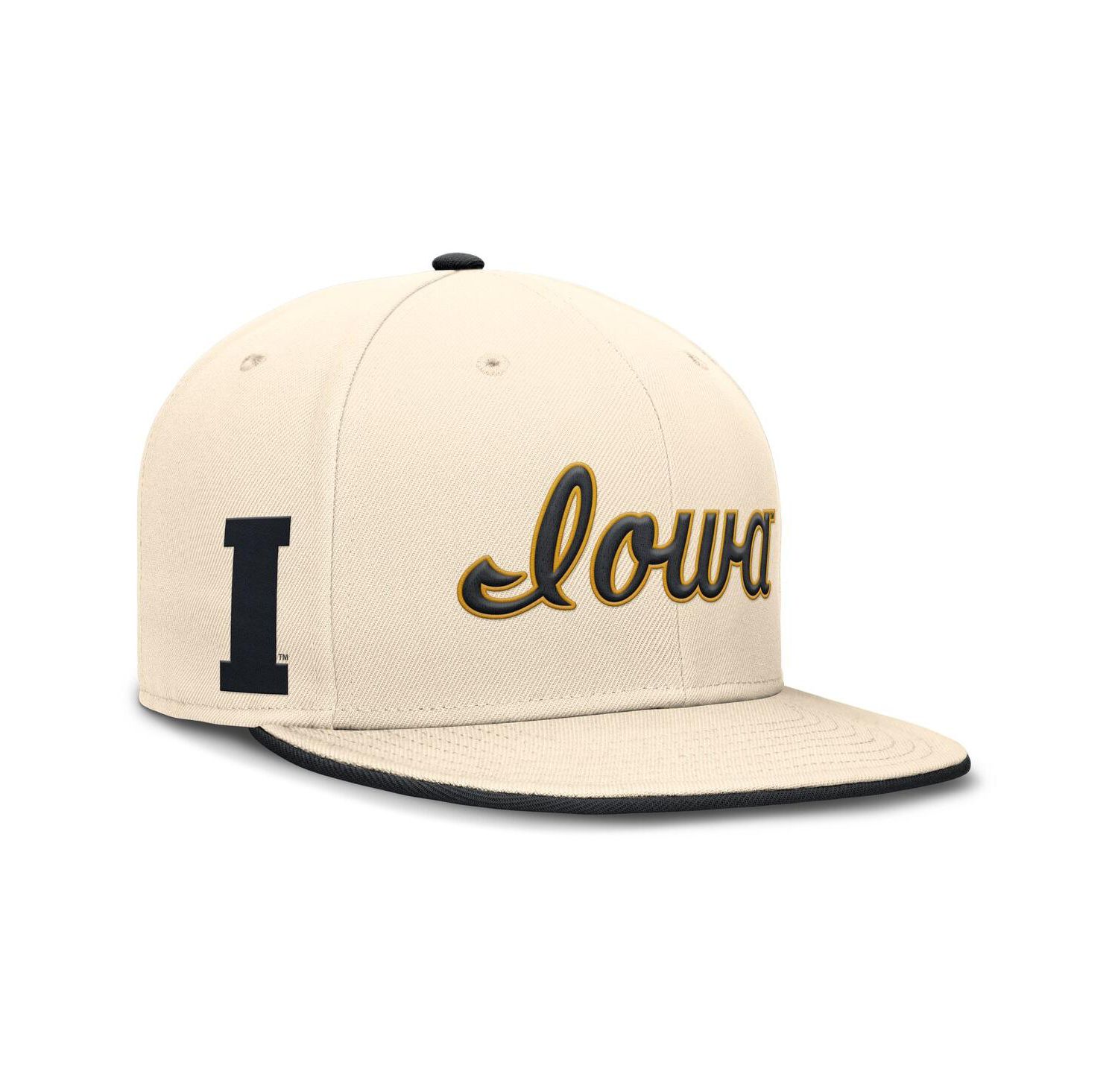Men's Natural Iowa Hawkeyes Primetime True Performance Fitted Hat