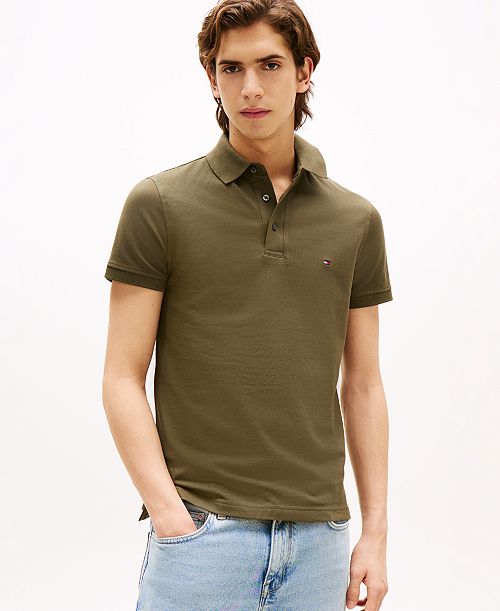 alfani Tommy Hilfiger Men's 1985 Slim Fit Polo Shirt Men's Fashion & Accessories