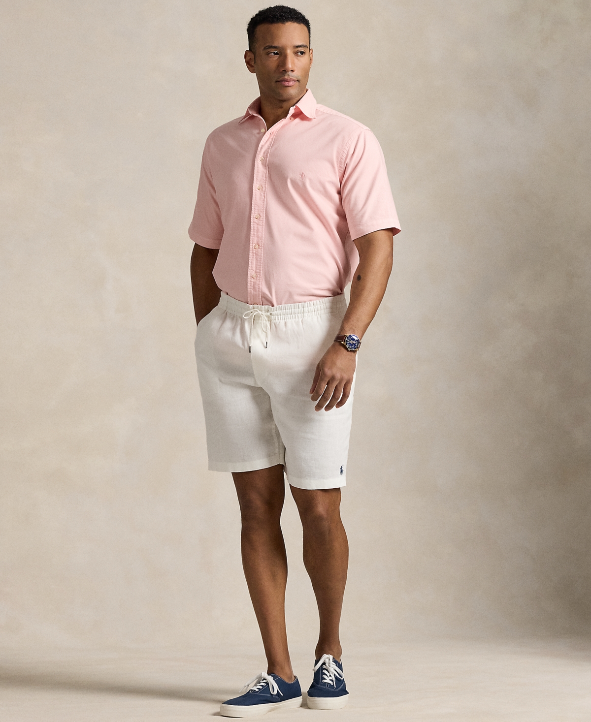 Polo Ralph Lauren Men's Big & Tall Mineral-Dyed Oxford Shirt