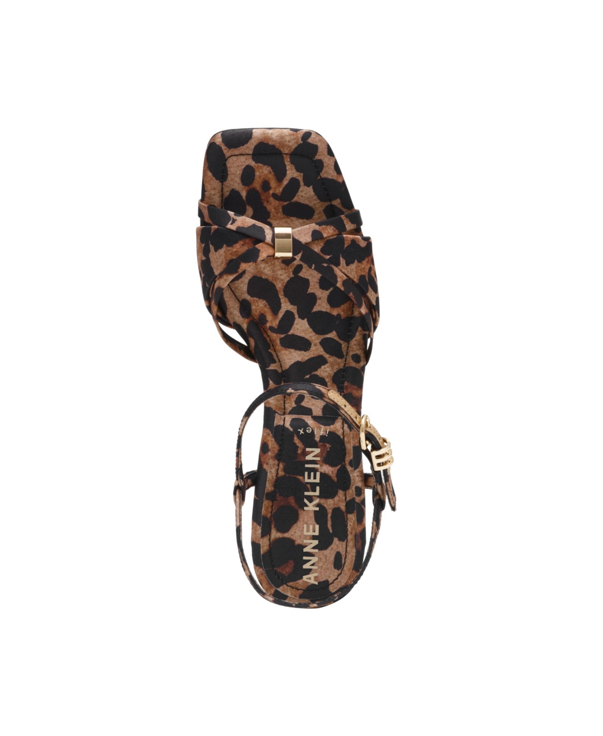 Anne Klein Jelena Ankle Strap Sandal In Leopard