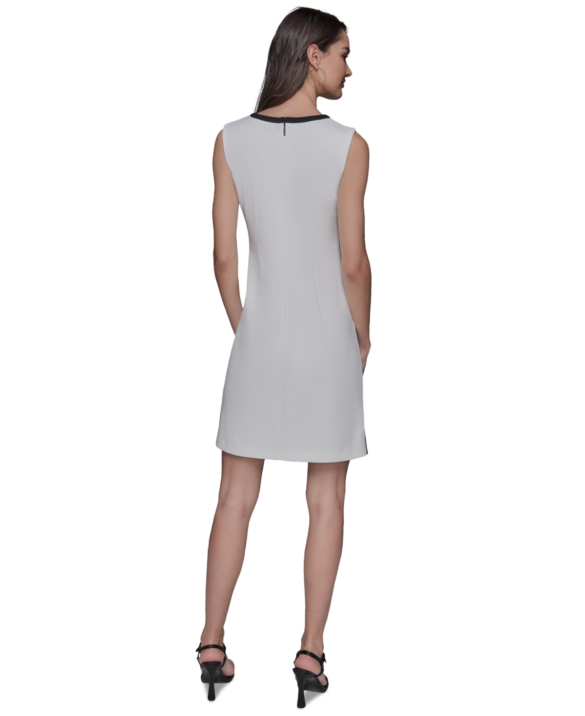 Karl Lagerfeld Women's Scuba A-line Colorblocked Dress