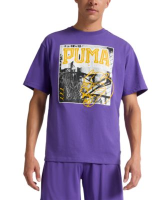 Puma - Men's Hoops Energy Regular-Fit Logo Graphic T-Shirt