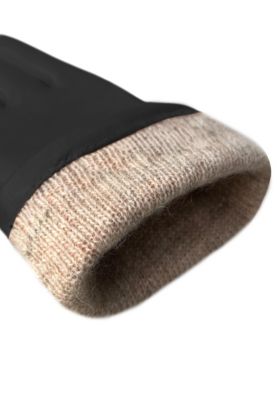 Women`s extra long Premium Lamb Leather Touchscreen Gloves "LOLA Long" Cashmere Lining