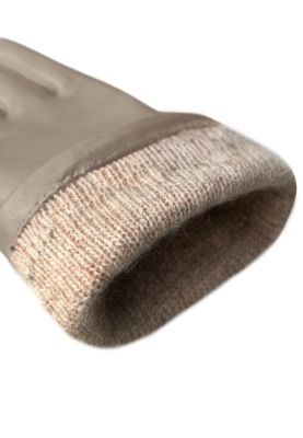 Women`s extra long Premium Lamb Leather Touchscreen Gloves "LOLA Long" Cashmere Lining