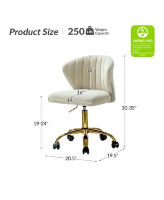 VEBREDA High Adjustable Back Executive Office Chair with Armrest-Brown