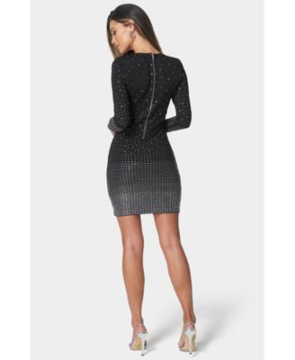 andmary Bebe mini dress　グレー ANDMARY】Baby slit mini dress
