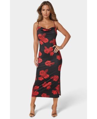 macy's jersey dress Bebe Women's Printed Maxi Slip MODEL_AMS26520