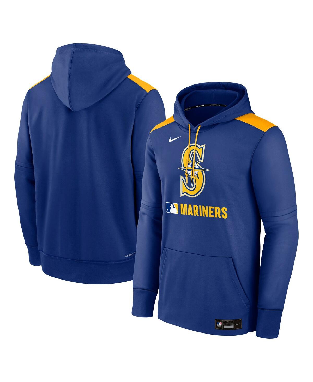 Nike Men's Royal Seattle Mariners Authentic Collection Performance Pullover Hoodie In Royal