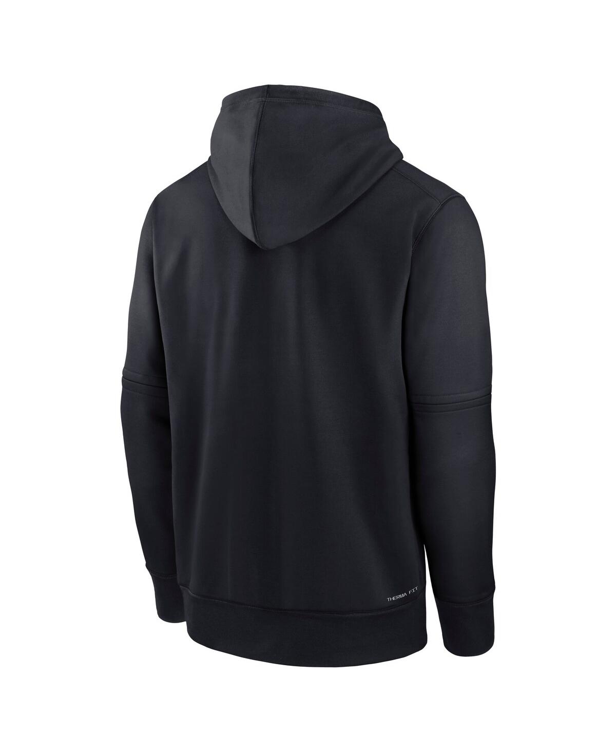 Nike Men's New York Yankees Authentic Collection  Therma Mlb Pullover Hoodie In Brown