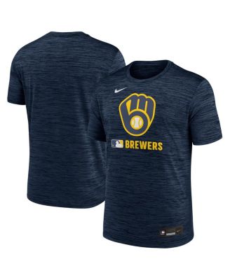 Nike - Men's Navy Milwaukee Brewers Authentic Collection Velocity Performance Practice T-Shirt