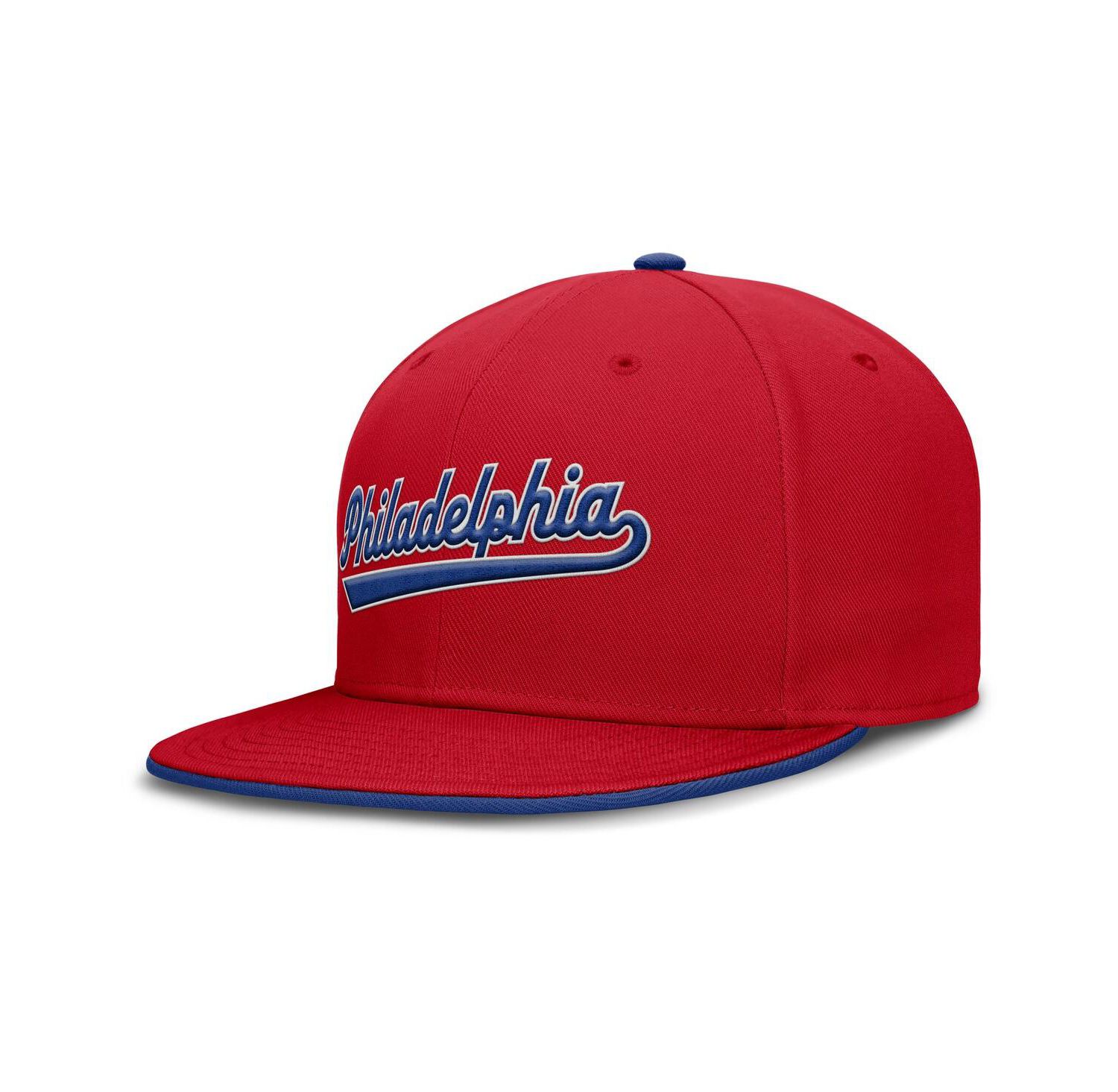 Men's Red Philadelphia Phillies True Performance Fitted Hat