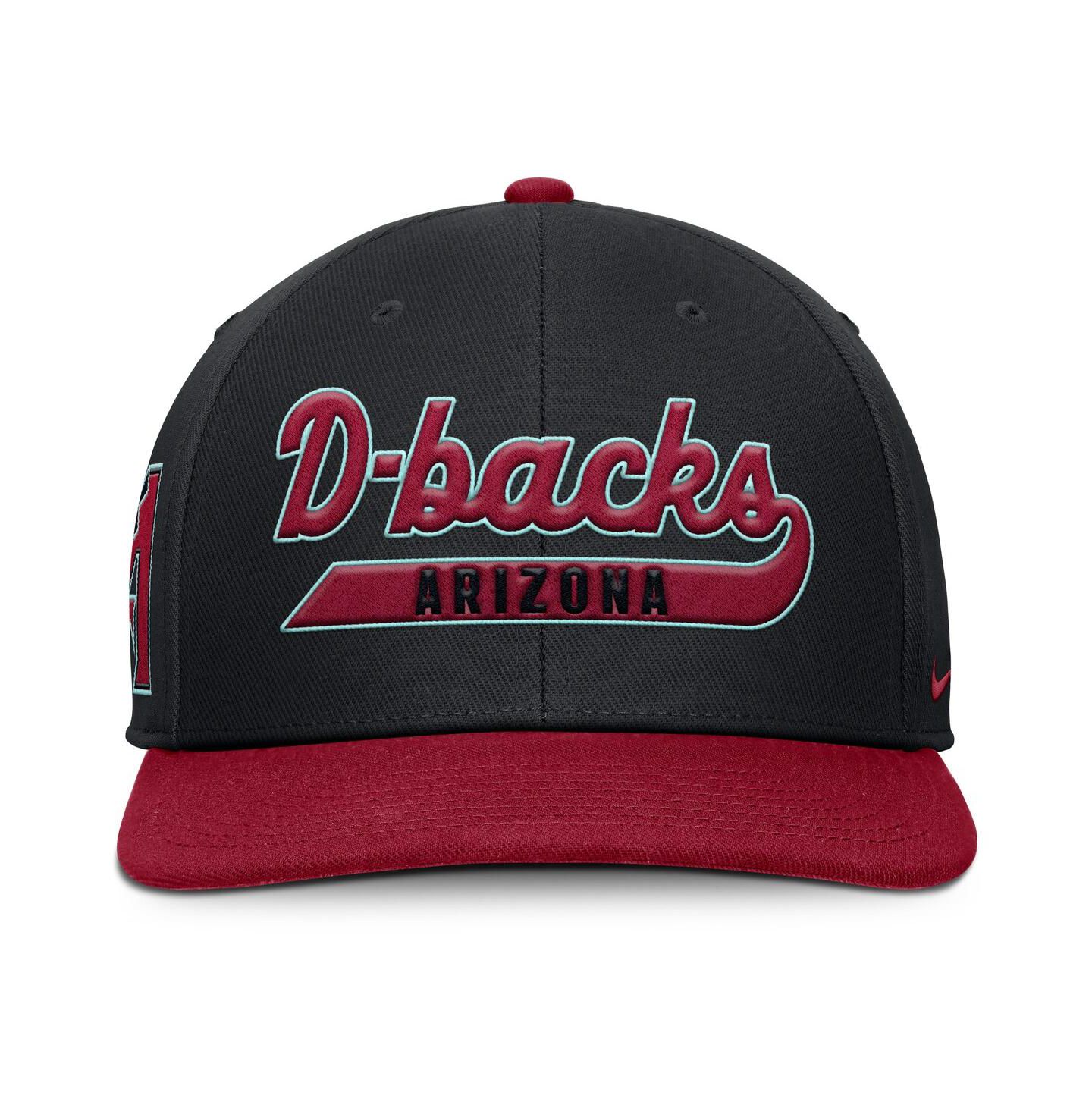 Мужская кепка Nike Black/Red Arizona Diamondbacks Pro Performance Snapback Hat — фото 4