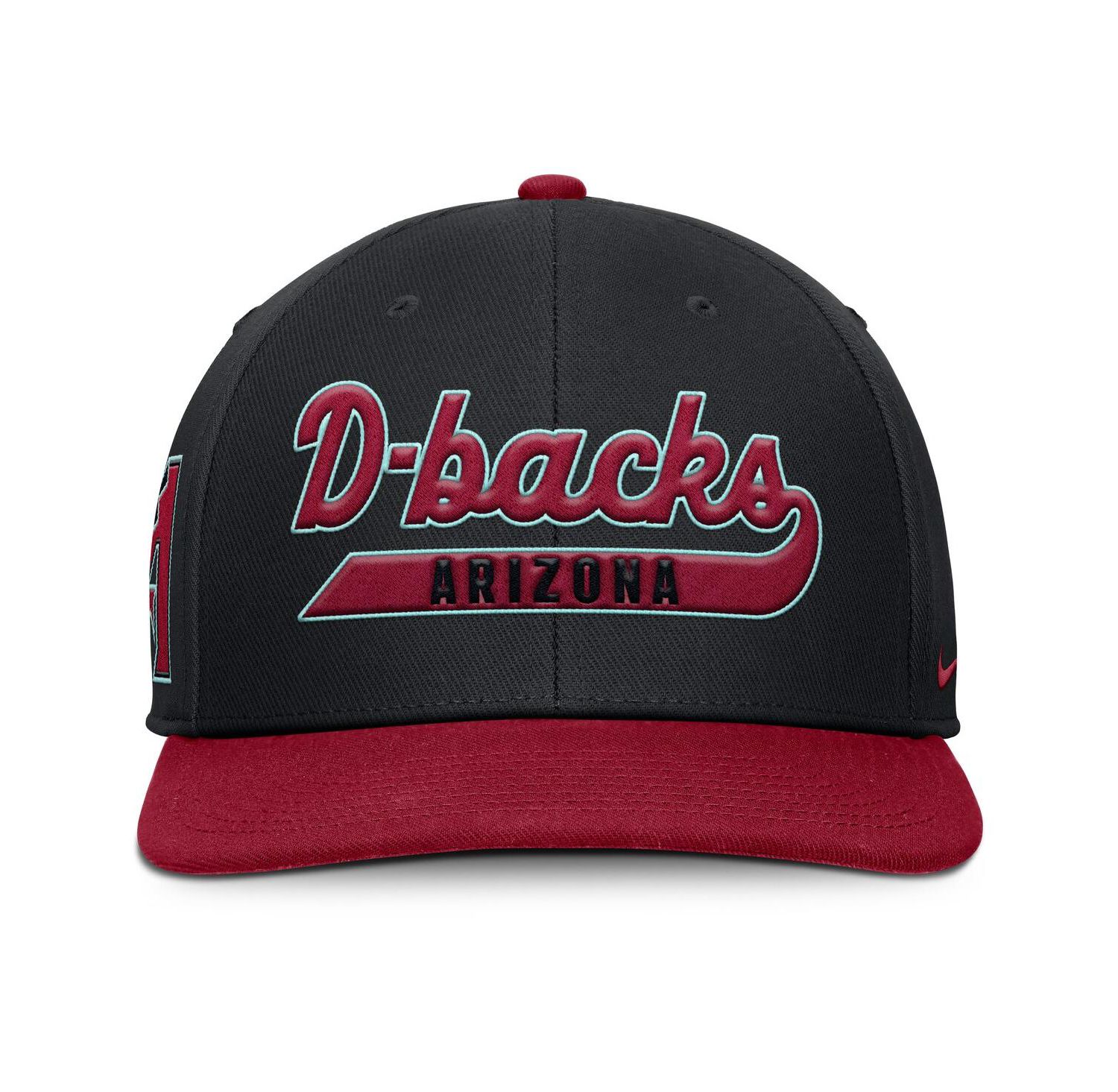 Men's Black/Red Arizona Diamondbacks Pro Performance Snapback Hat