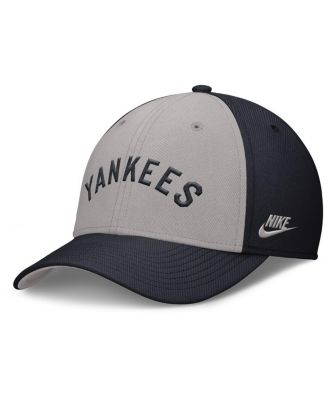 Men's Navy/Gray New York Yankees Rise Swoosh Performance Flex Hat
