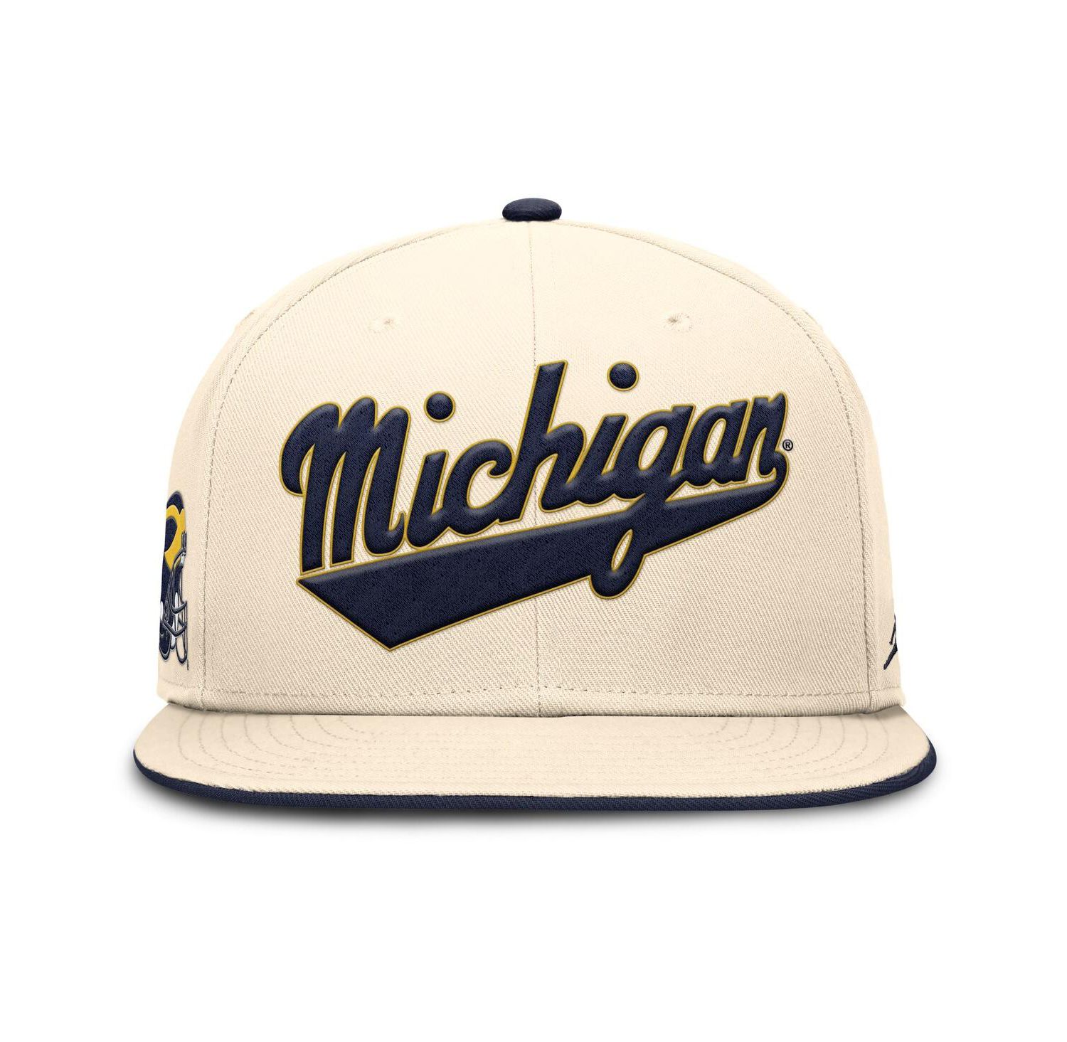Men's Natural Michigan Wolverines Primetime True Performance Fitted Hat