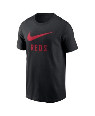 Men's Black Cincinnati Reds Swoosh T-Shirt