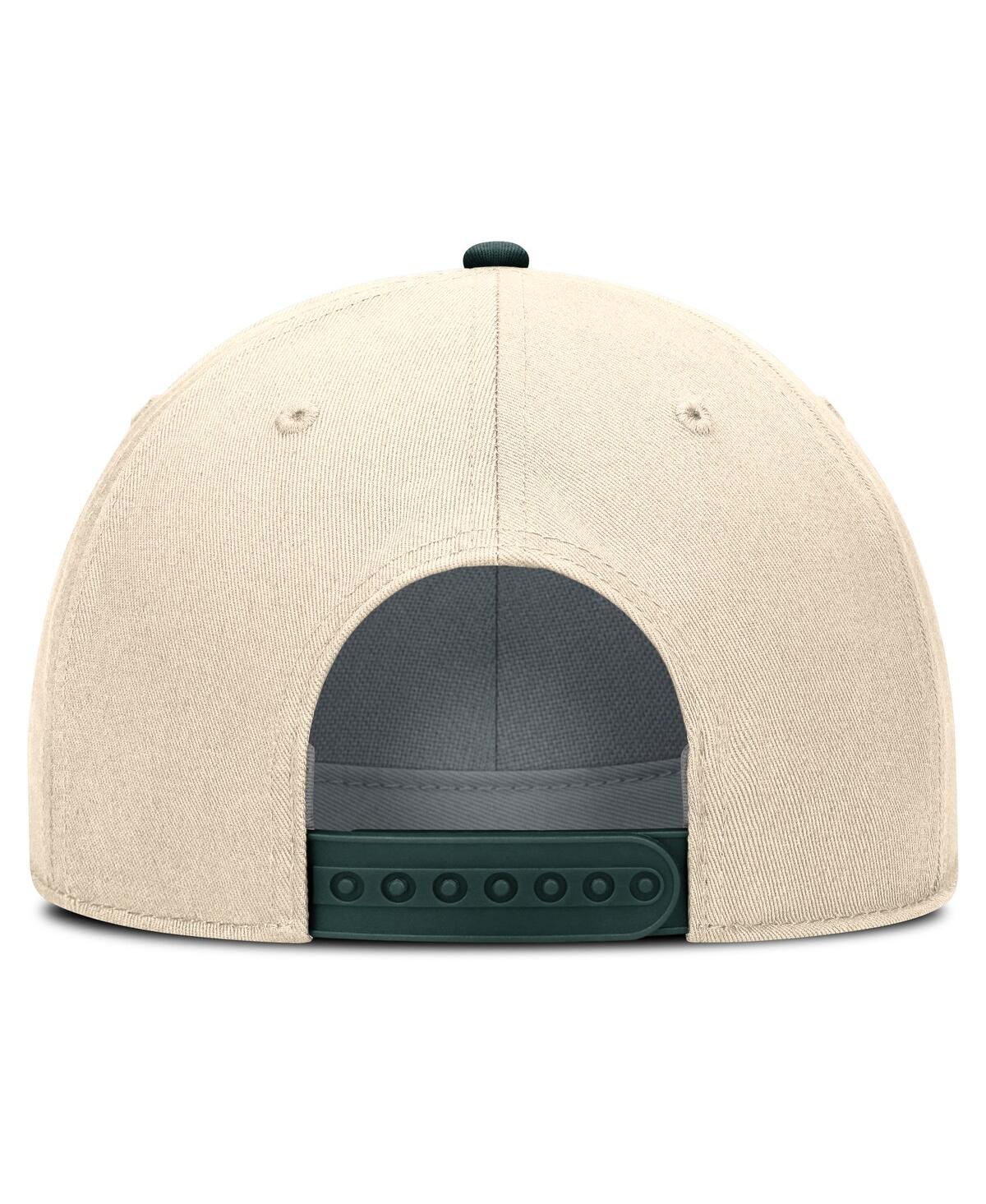Nike Michigan State Spartans Primetime Rise  Men's College Adjustable Hat In Natural