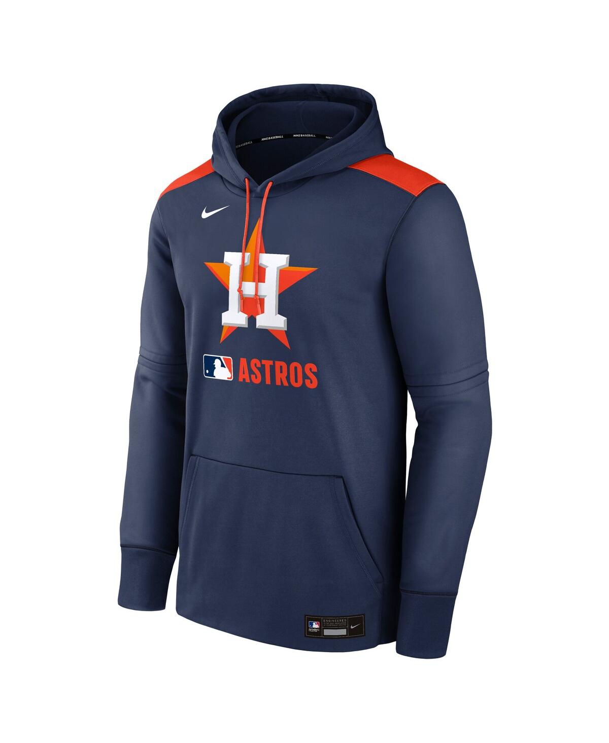 Nike Men's Houston Astros Authentic Collection  Therma Mlb Pullover Hoodie In Blue