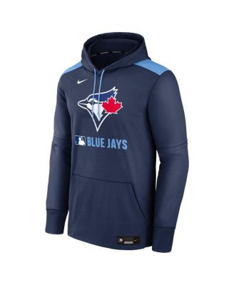 Men's Navy Toronto Blue Jays Authentic Collection Performance Pullover Hoodie