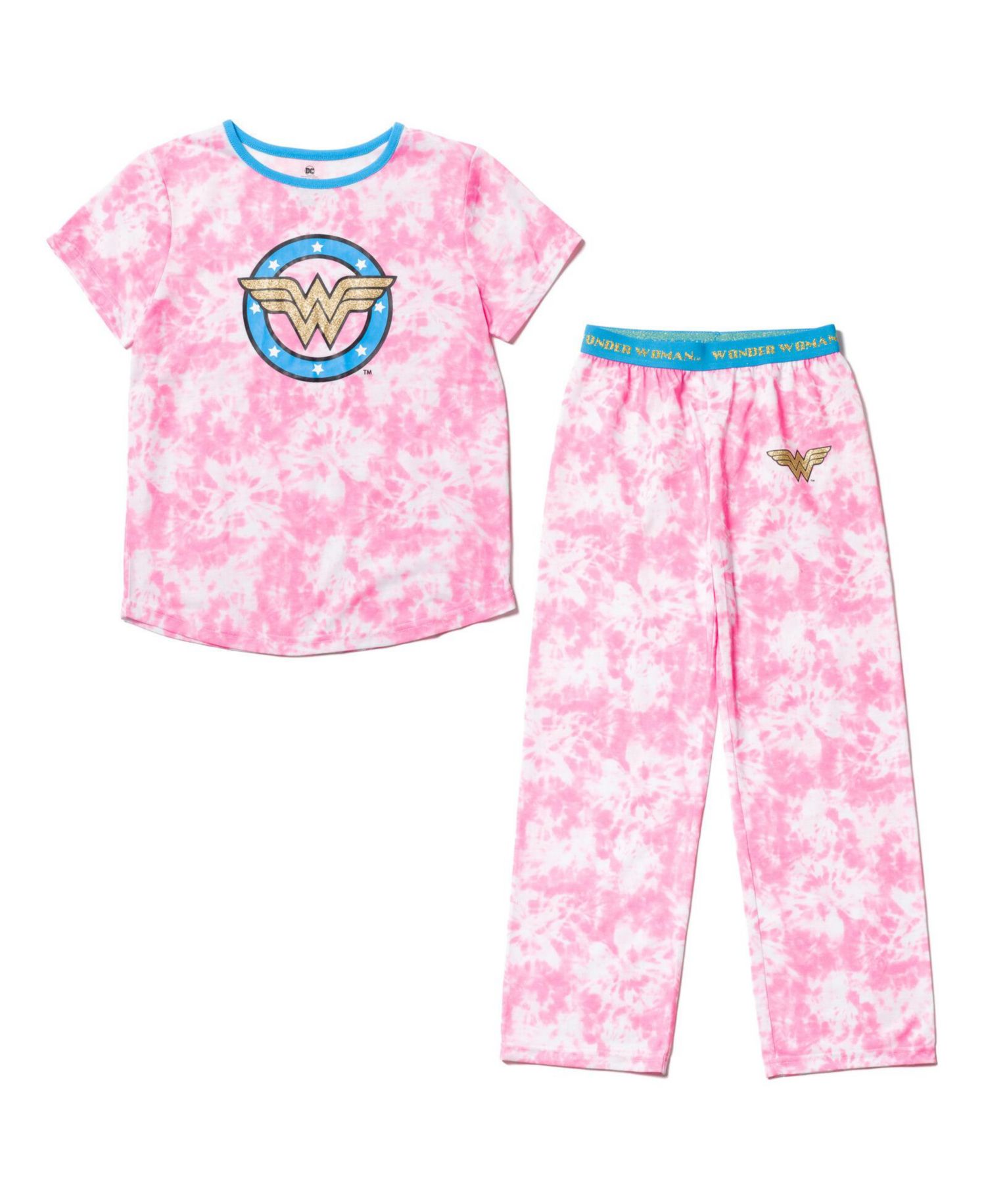 Girls DC Comics Wonder Woman Pajama Shirt and and Pajama Pants Sleep Set