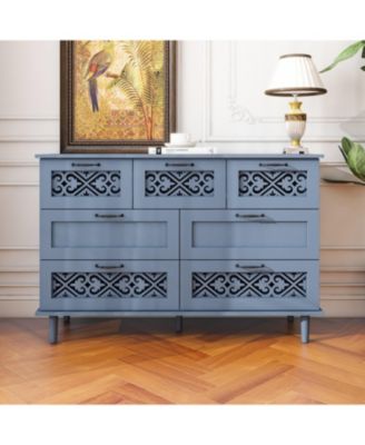 7 Drawer Cabinet, American Furniture, Suitable for Bedroom, Living Room, Study