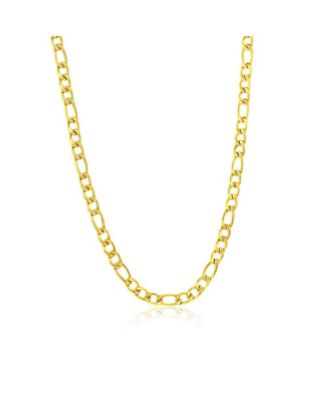 Stainless Steel 4mm Figaro Chain - Gold 37$
