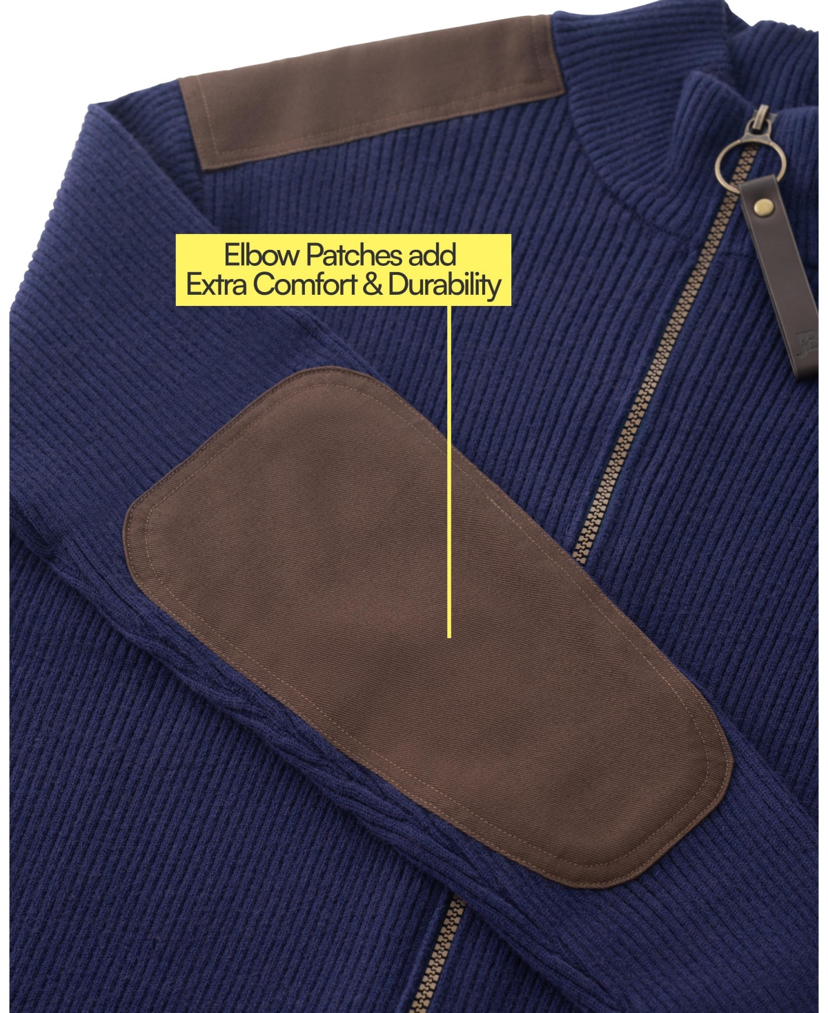 JOE & BELLA MEN'S ADAPTIVE MAGNETIC ZIP-UP SWEATER 