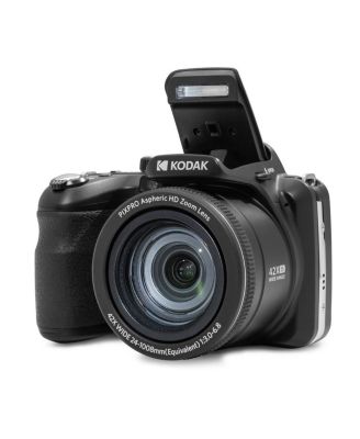 PIXPRO AZ425 Astro Zoom 20MP Full HD Digital Camera, Black, Bundle with 32GB Memory Card and Camera Bag