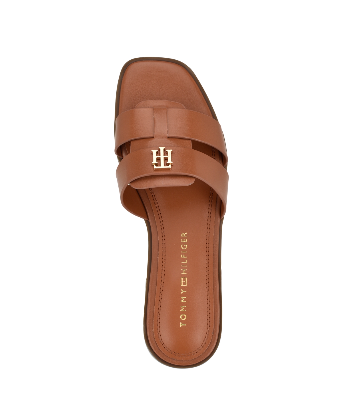 Tommy Hilfiger Pixee Slide Sandal In Cognac