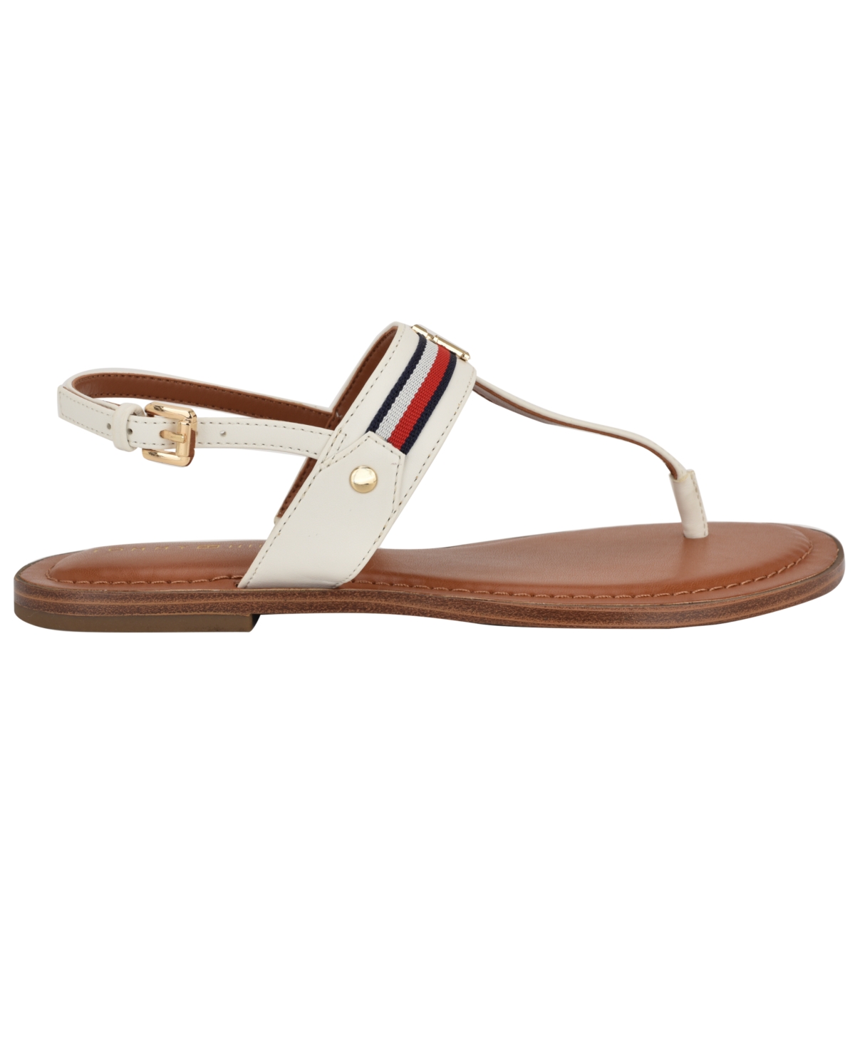 Tommy Hilfiger Gabry T-strap Sandal In White