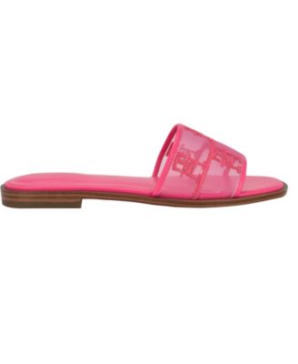 Women's Tesia Mesh Logo Flat Slide Sandals