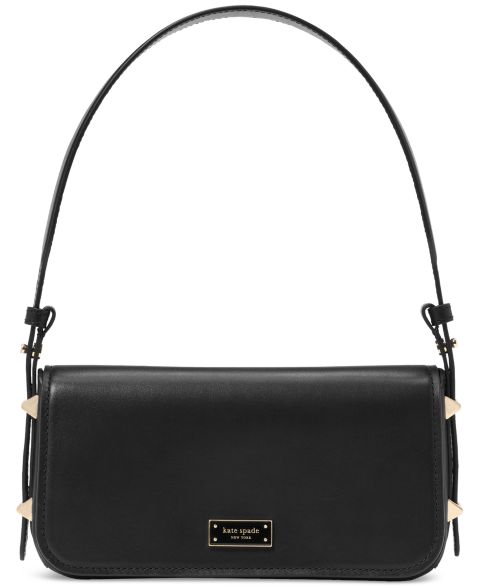 Женская сумка kate spade new york Liv Small Leather Shoulder, цвет: Чёрный