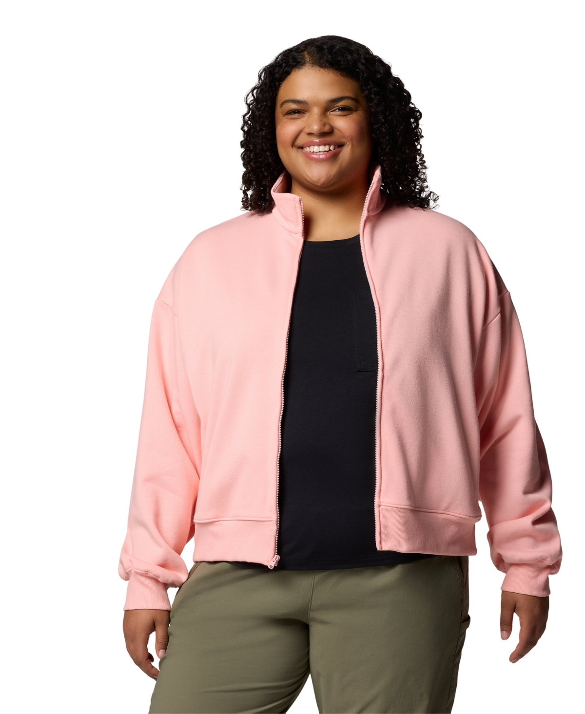 Columbia Plus Size Aldermore Full Zip Fleece Top