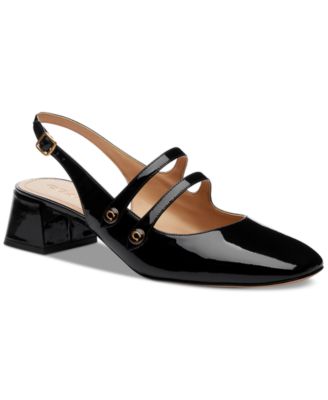 Winley Patent Leather Mary Janes Slingback Pumps