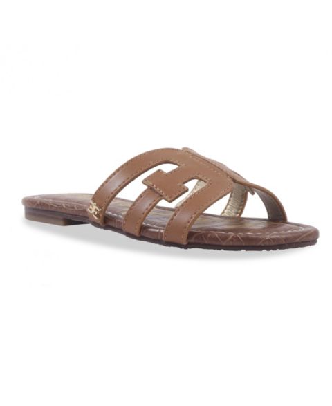 Сандалии Sam Edelman Bella Bay Flat Sandals для девочек, цвет: Коньячный