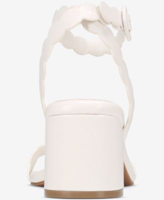 Women's Pathina Scalloped Block Heel Sandals, Exclusively at Macy's