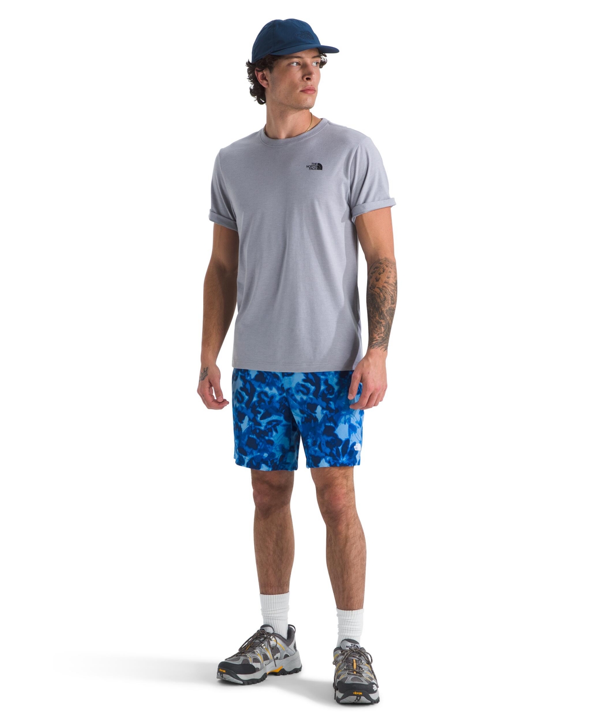 THE NORTH FACE MEN'S SHORT SLEEVE TRI-BLEND T-SHIRT 