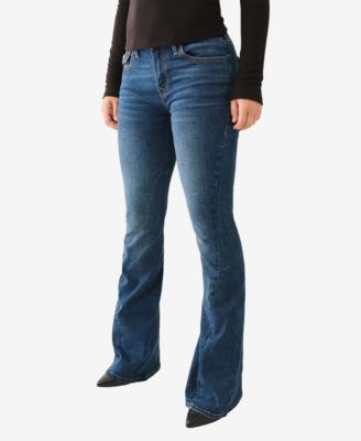 Women's Joey Mid Rise Flap Flare Jeans